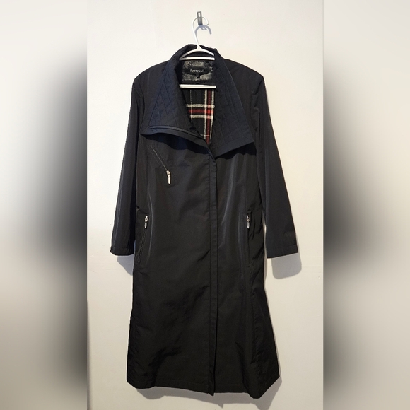 Raffinati - Elegant Women's Black Long Coat - Size 8 - Picture 1 of 4